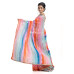 Multicolor Chiffon Silk Saree With Fancy Sequence Stripes On All Over Base (KR2226)